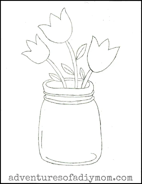 Tulips in a Jar Free Pattern Download