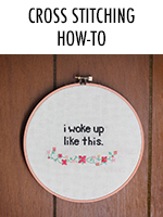 How to cross stitch, plus a Beyonce-inspired free pattern