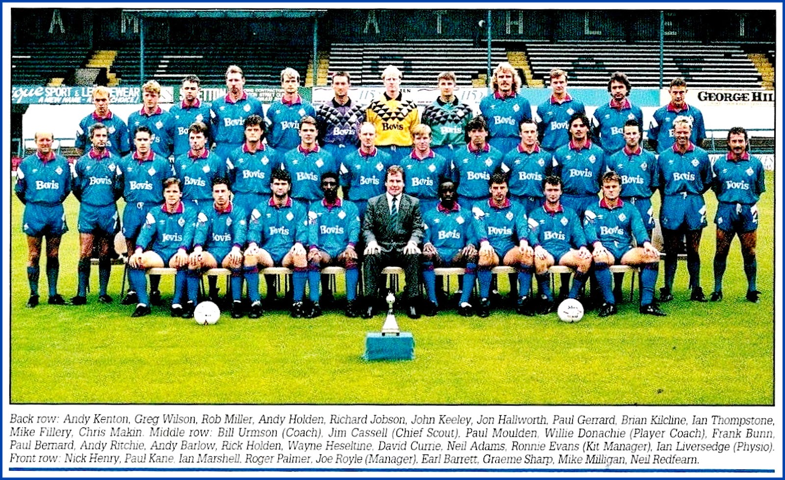 OLDHAM ATHLETIC Plantilla 199192