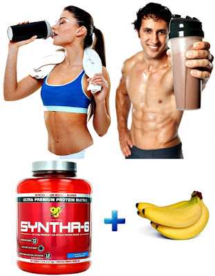 Baitdo proteínas banano Syntha 6 masa muscular Syntha 6 batido banano masa muscular
