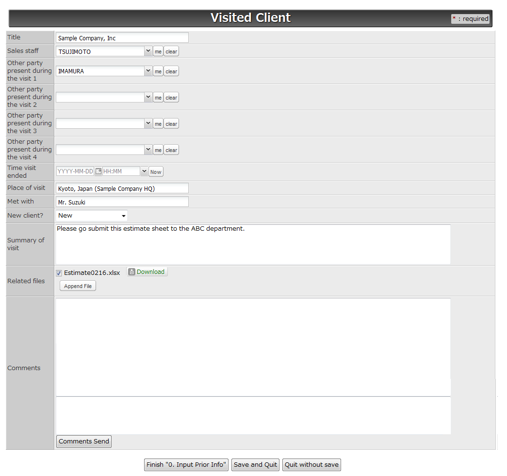 Workflow Sample: February 2011