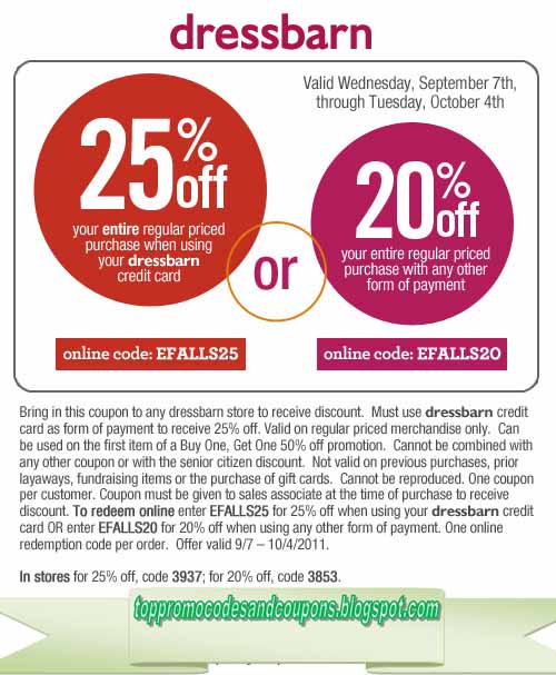 dress barn coupons in store 2021