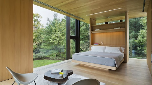 wooden white bedroom design