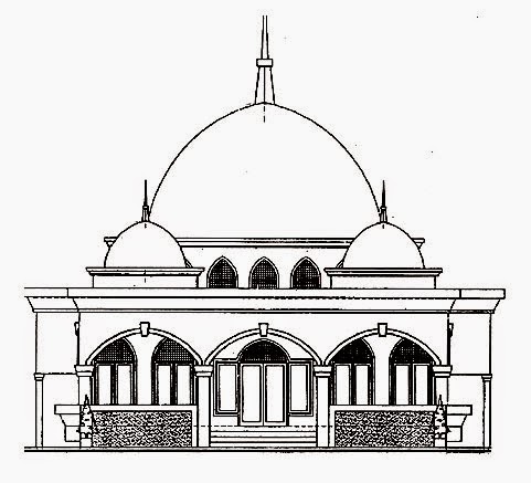  gambar  desain  pembangunan masjid Nur Al Iman Desa  Wonosari 