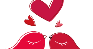 San Valentín pajaritos tú y yo - Vector | Vector Clipart