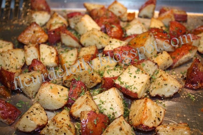 Fleur de Lolly Roasted Potatoes with Italian Seasoning and Parmesan