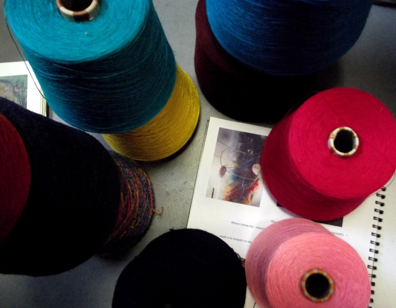 Elizabeth Emery FASHION Knitting Multi Stranded Yarn.