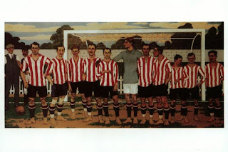 Equipo del Athletic, por José Arrúe, pintado entre 1915 y 1916