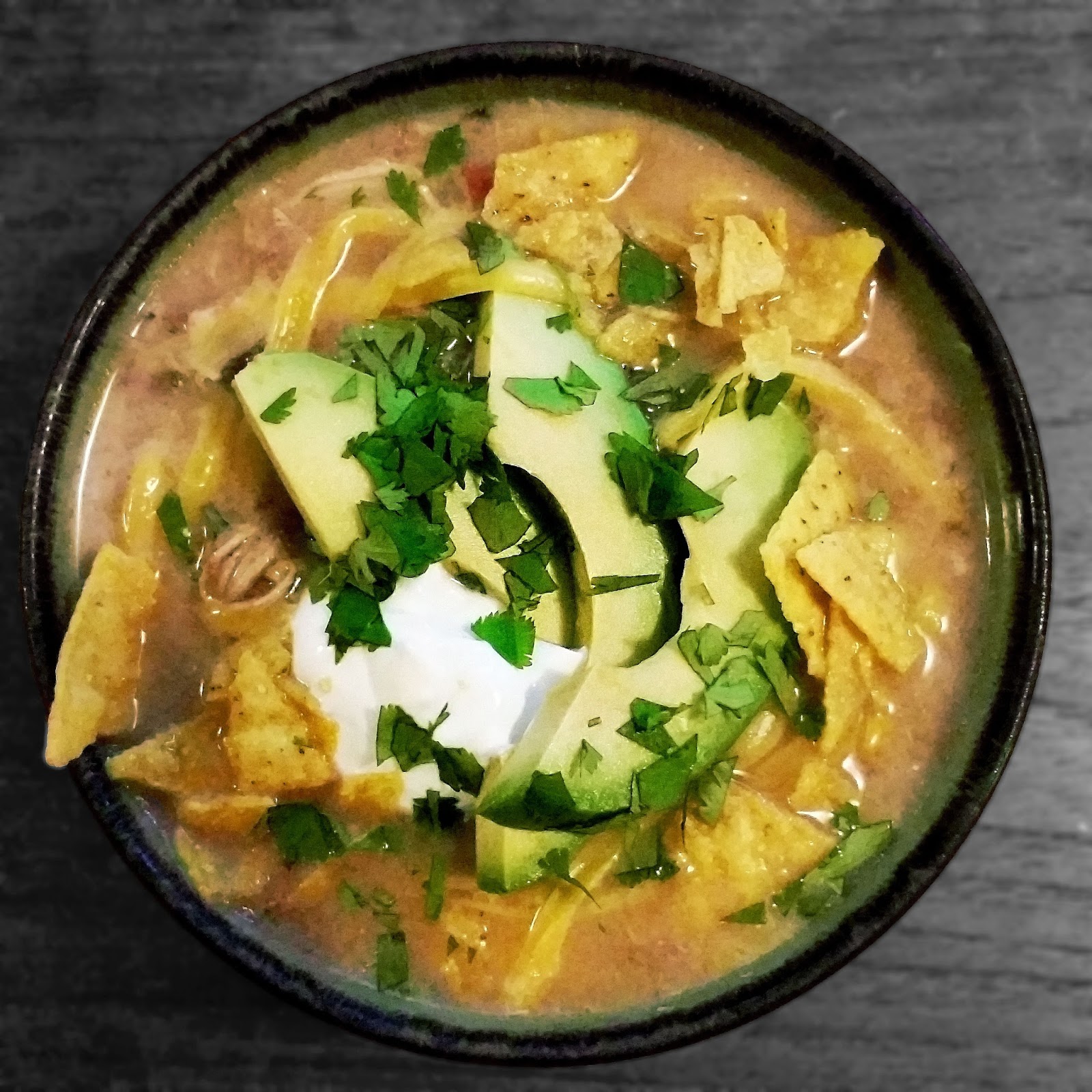 Super Easy Slow Cooker Salsa Chicken Soup