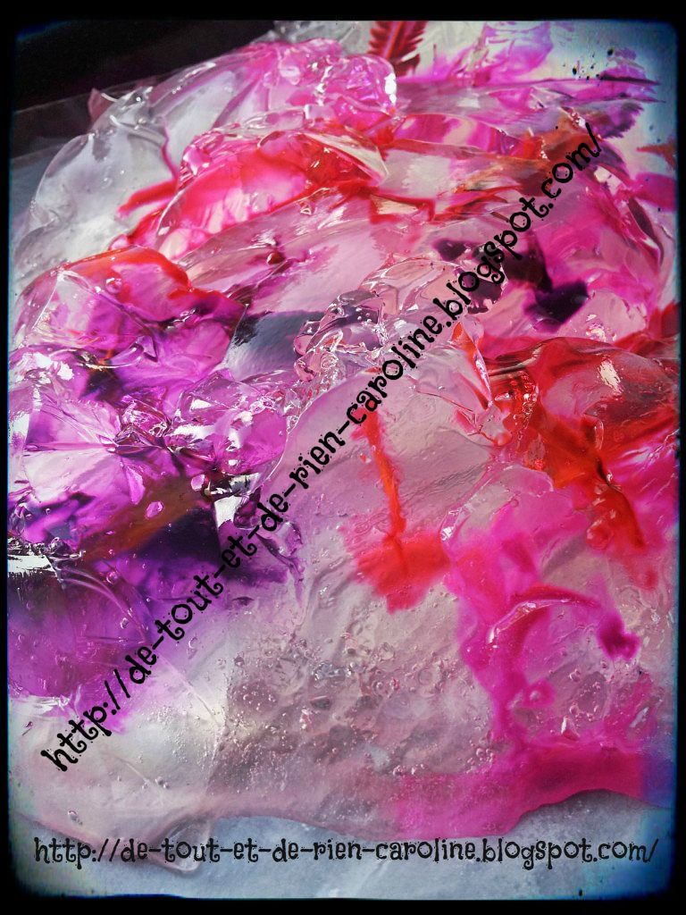 De tout et de rien Activités pour le Préscolaire Injecting paint in gelatin La technique de