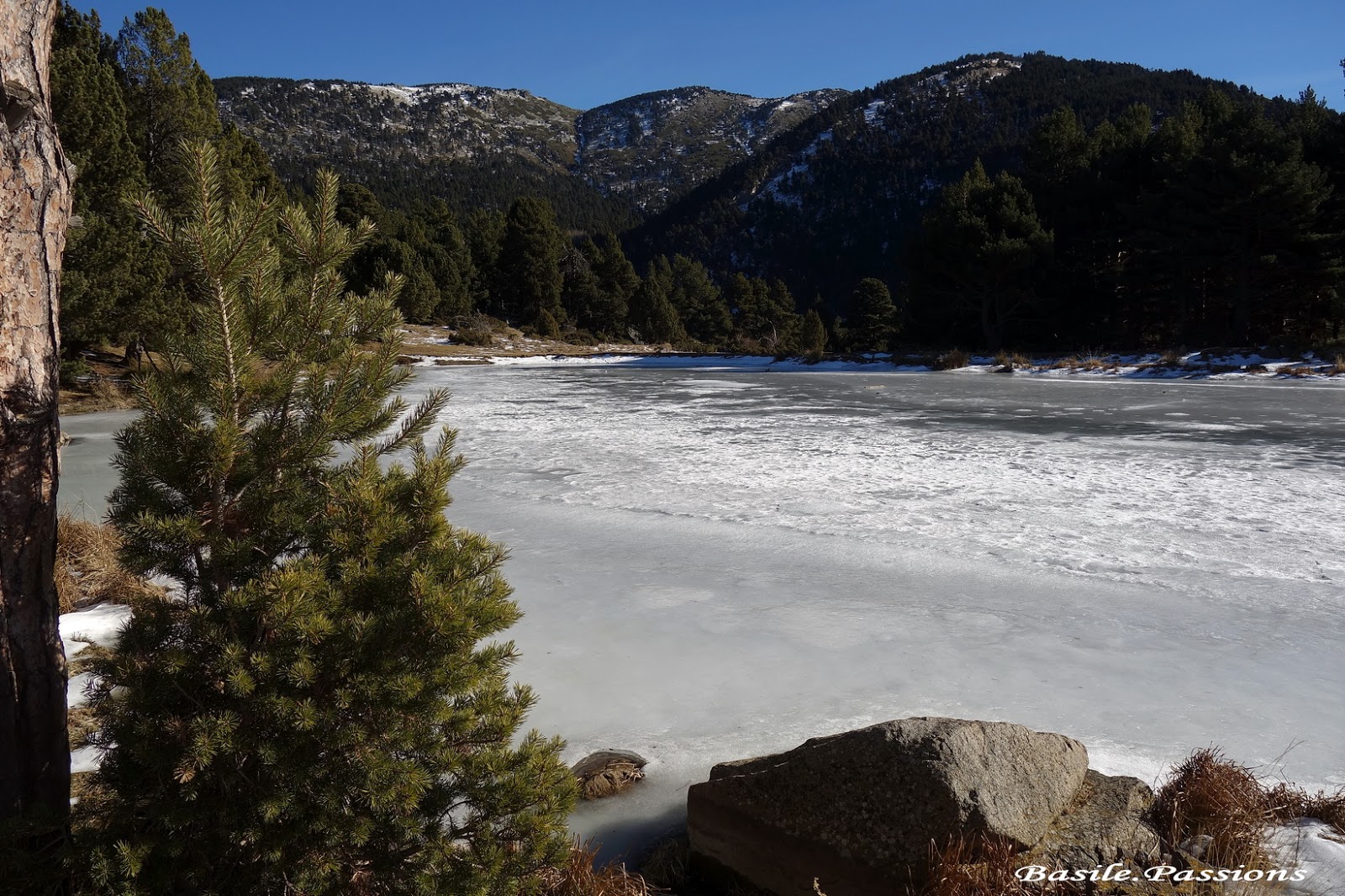 Tour Du Lac De Matemale à Pied Refuge des Estagnols - Randonnée - Matemale (66) - Une boucle du col de  Creu au refuge des Estagnols - Le 15 janvier 2019.
