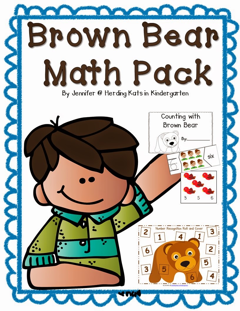 http://www.teacherspayteachers.com/Product/Brown-Bear-Math-Pack-1426698