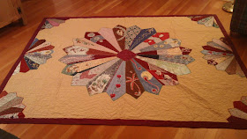 Penny Rugs and More: Silk Tie Quilt Thrifting Find