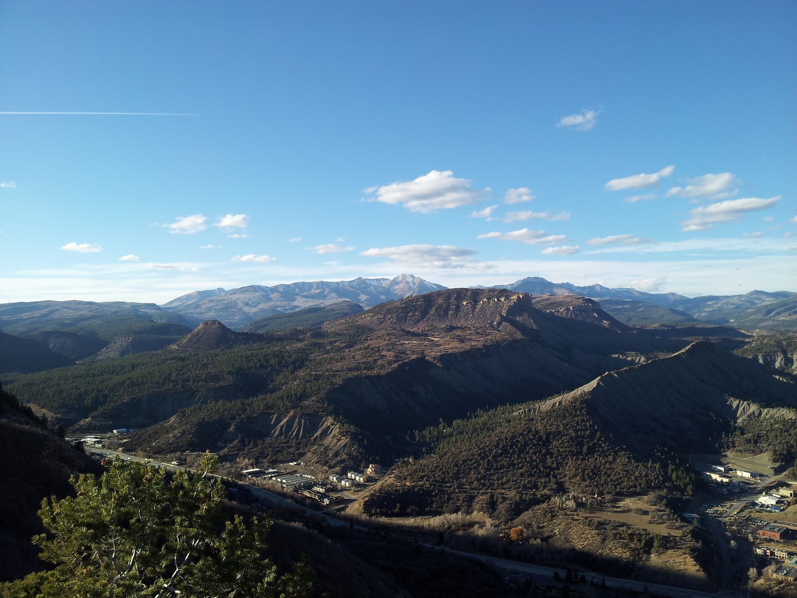Durango Daily Photo Perins Peak, The Hogback and the Twin Buttes