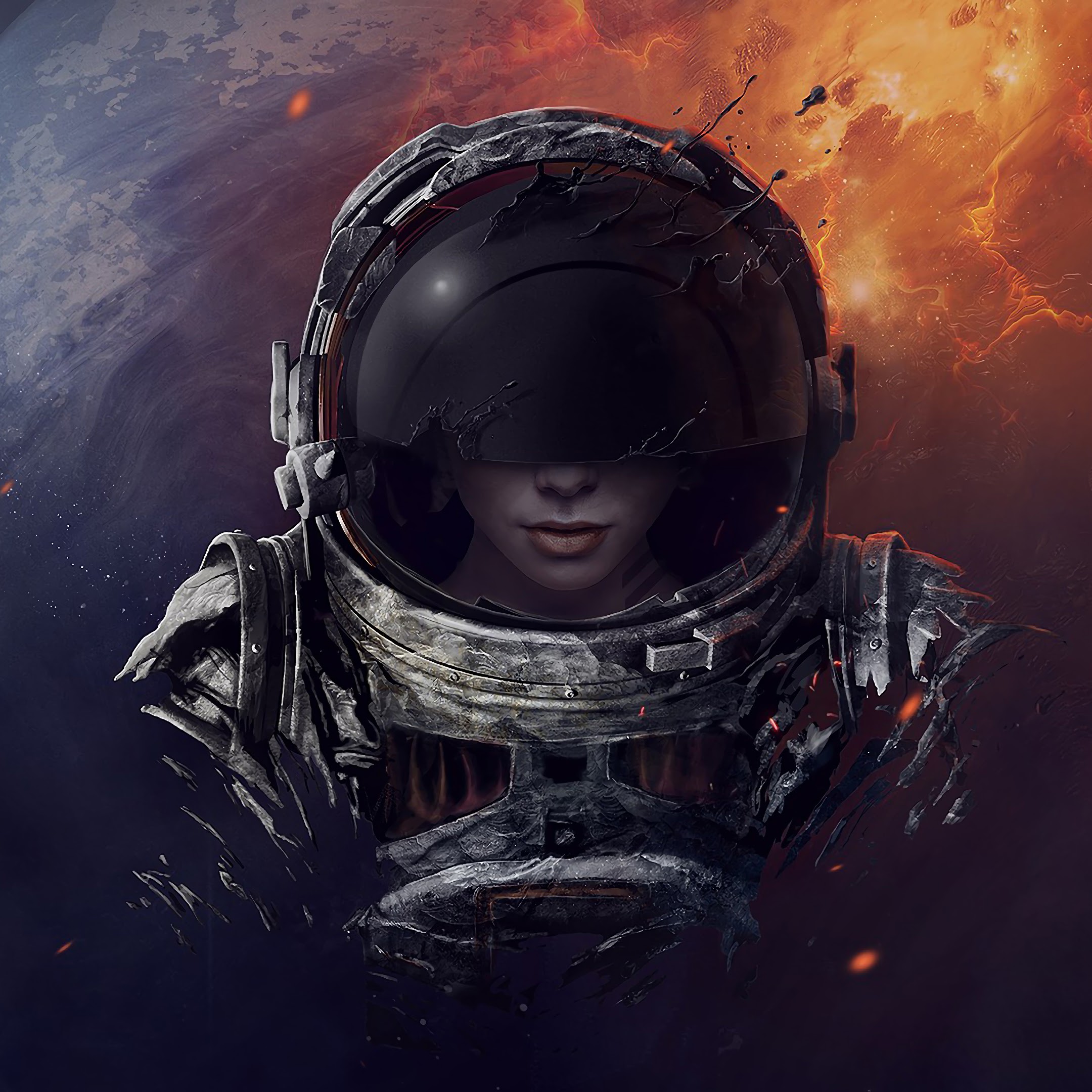 Sci-Fi, Astronaut, Digital Art, 4K, #156 Wallpaper PC Desktop