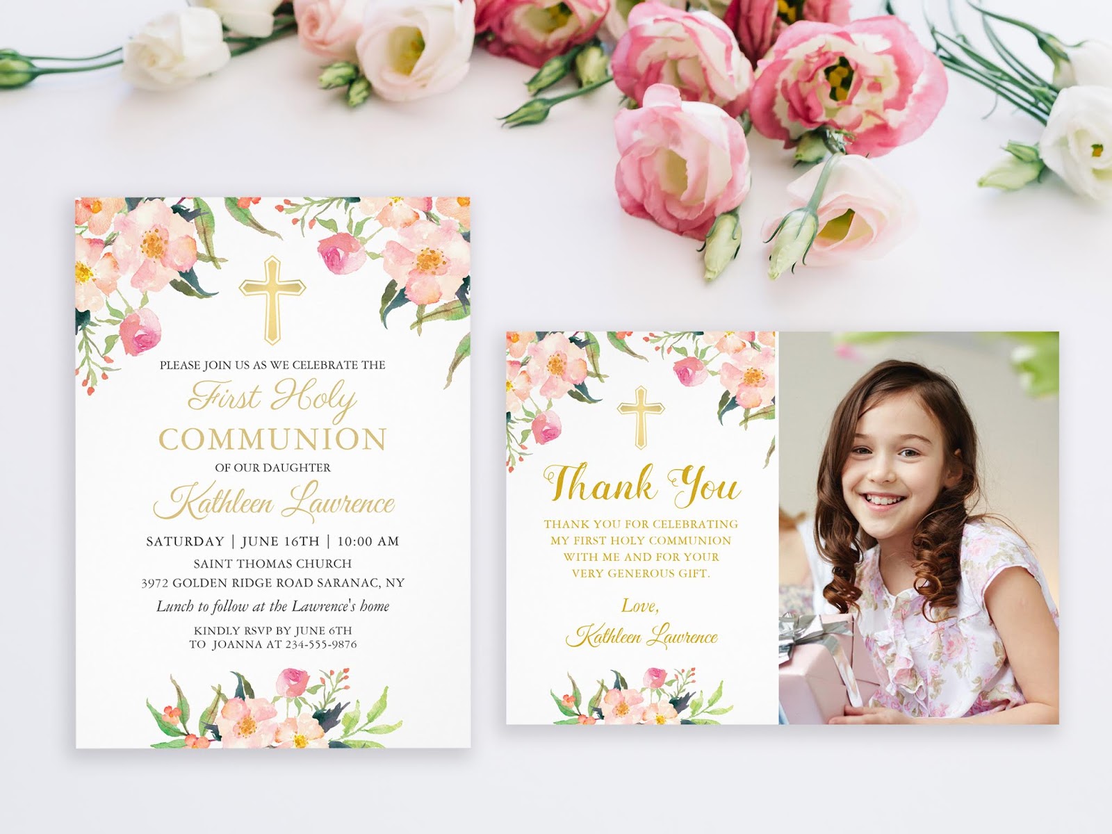 First Holy Communion Invitations and Thank You Cards | Mimoprints