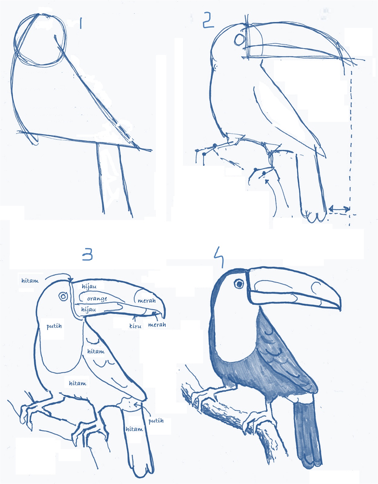Gambar Burung Yang Mudah Crimealirik Page jpg (1250x1597)