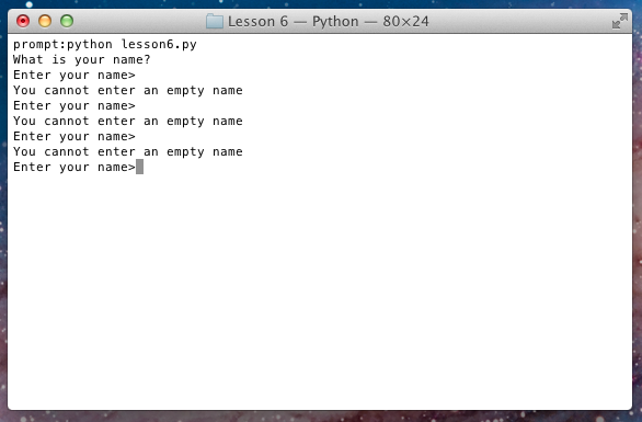 Getting Started with Python: Lesson 6 - Loops