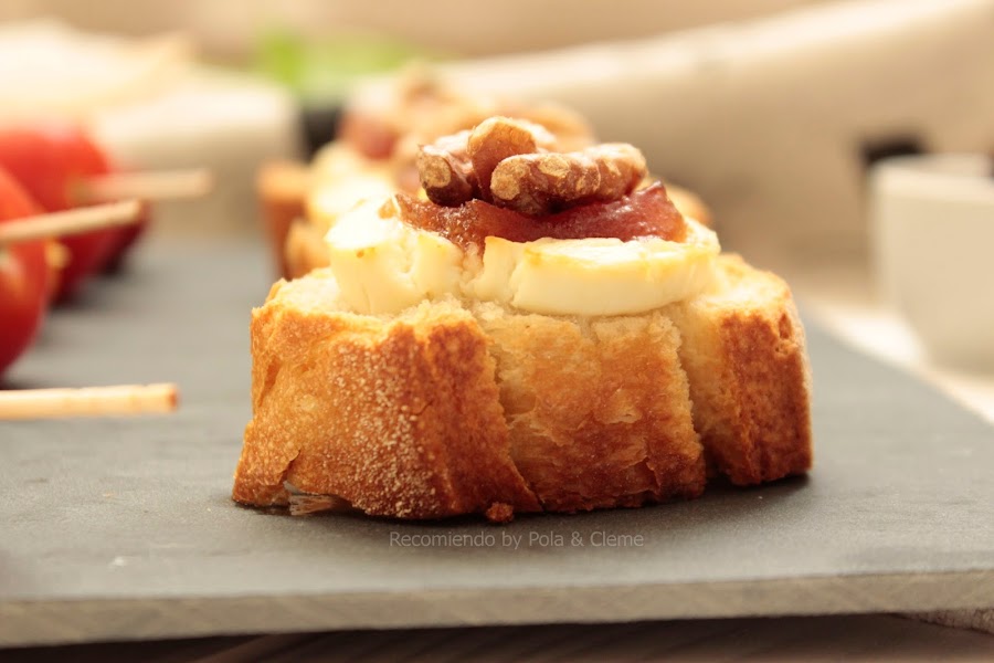 Receta de Pincho de Queso de Cabra y Dulce de Membrillo