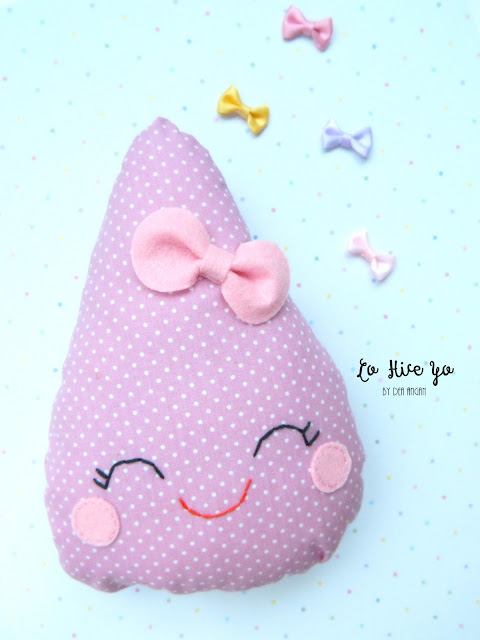 Raindrop plushie + free pattern
