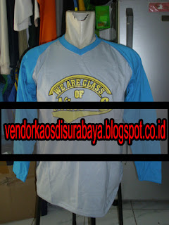 Produksi Kaos Raglan bordir di Surabaya kaos raglan bordir