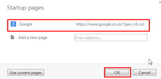 set homepage