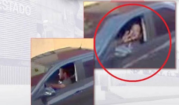 El extraño gesto del presunto asesino de Mara Castilla frente a la cámara de vigilancia del motel El extraño gesto del presunto asesino de Mara Castilla frente a la cámara de vigilancia del motel
