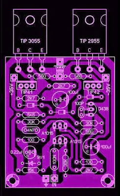 PCB Power Amplifier 50W