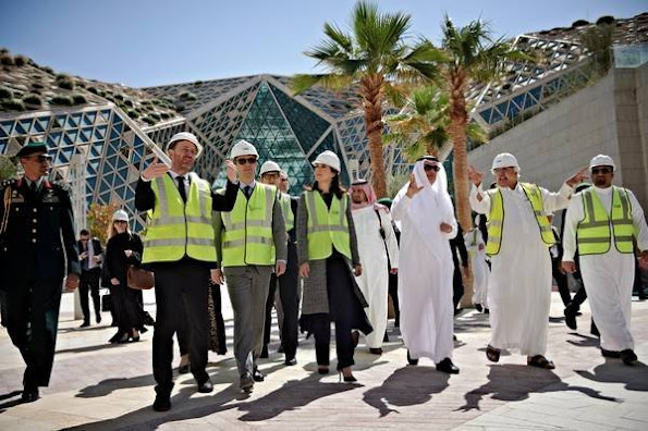 Crown Prince Frederik and Crown Princess Mary of Denmark visited King Abdullah Financial District, which is the new financial district in Riyadh and architects Henning Larsen Architects is behind