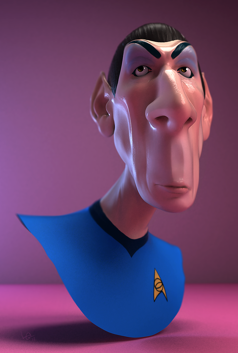 The Ronkers Luis Gomez Guzman Spock 3D Caricature the-ronkers-luis-gomez-guzman-spock-3d-caricature