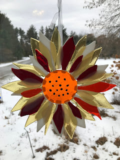 Orange centered flower2