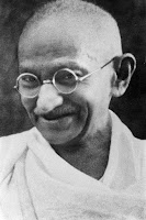 retrato Mahatma Ghandi
