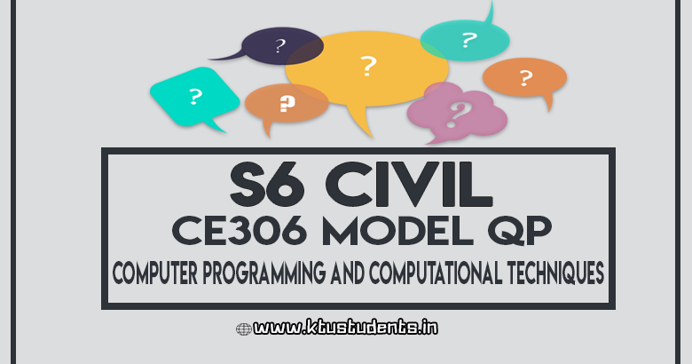 Official Model Question Paper for CE306 Computer Programming and ...