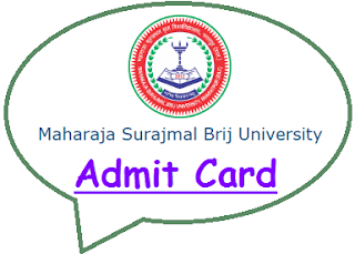 Brij University Admit Card 2020