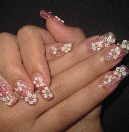nail nails designs japanese bridal flower trends pink valentines exhibit japan manicure valentine cute acrylic she french krazyfashionrocks vancouver glitter