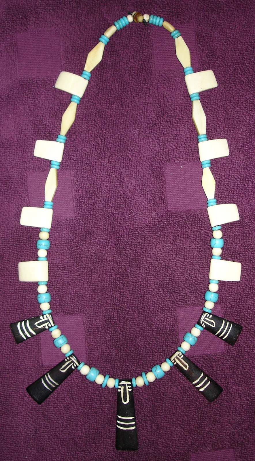 Collana Choker Hawaiana In Osso Di Bufalo - Ciondolo Tribale Intagliato A Mano, MDream