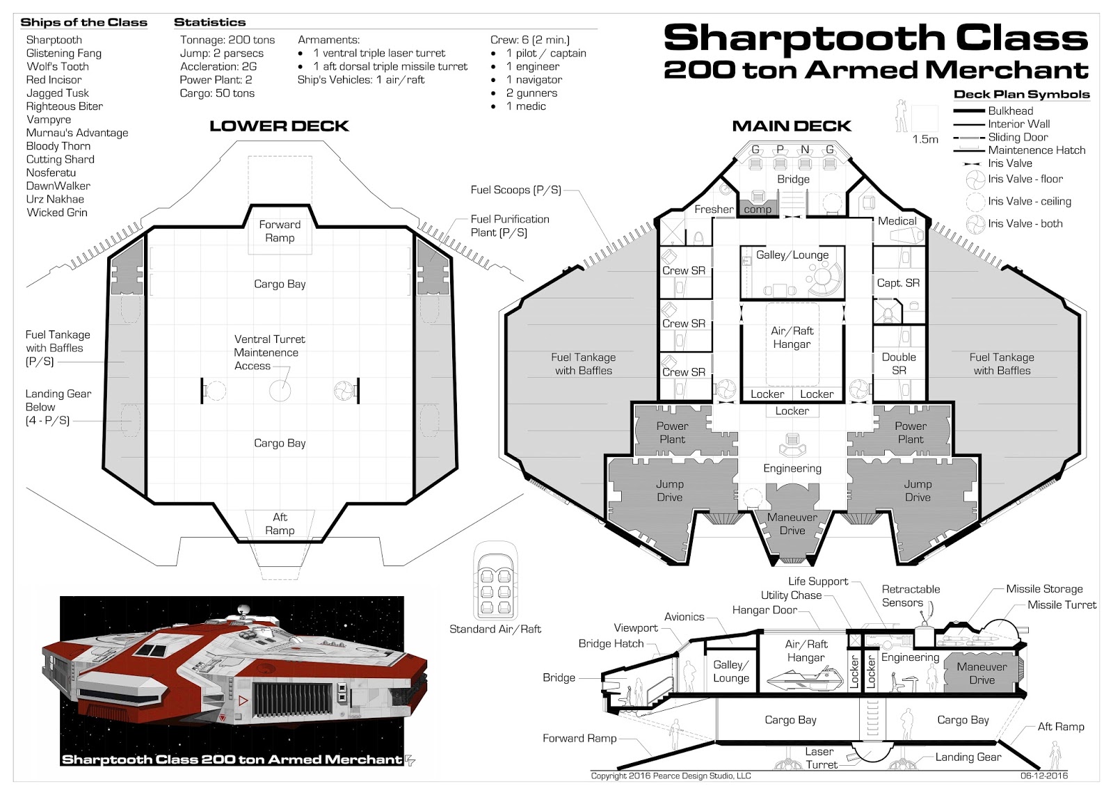 traveller rpg kkree starship deck plans