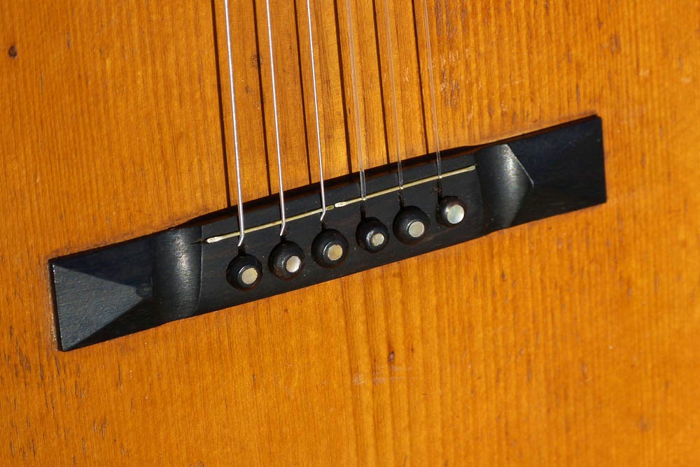 c.1900 Bruno "The Vernon" Size 2 Gutstrung Parlor Guitar