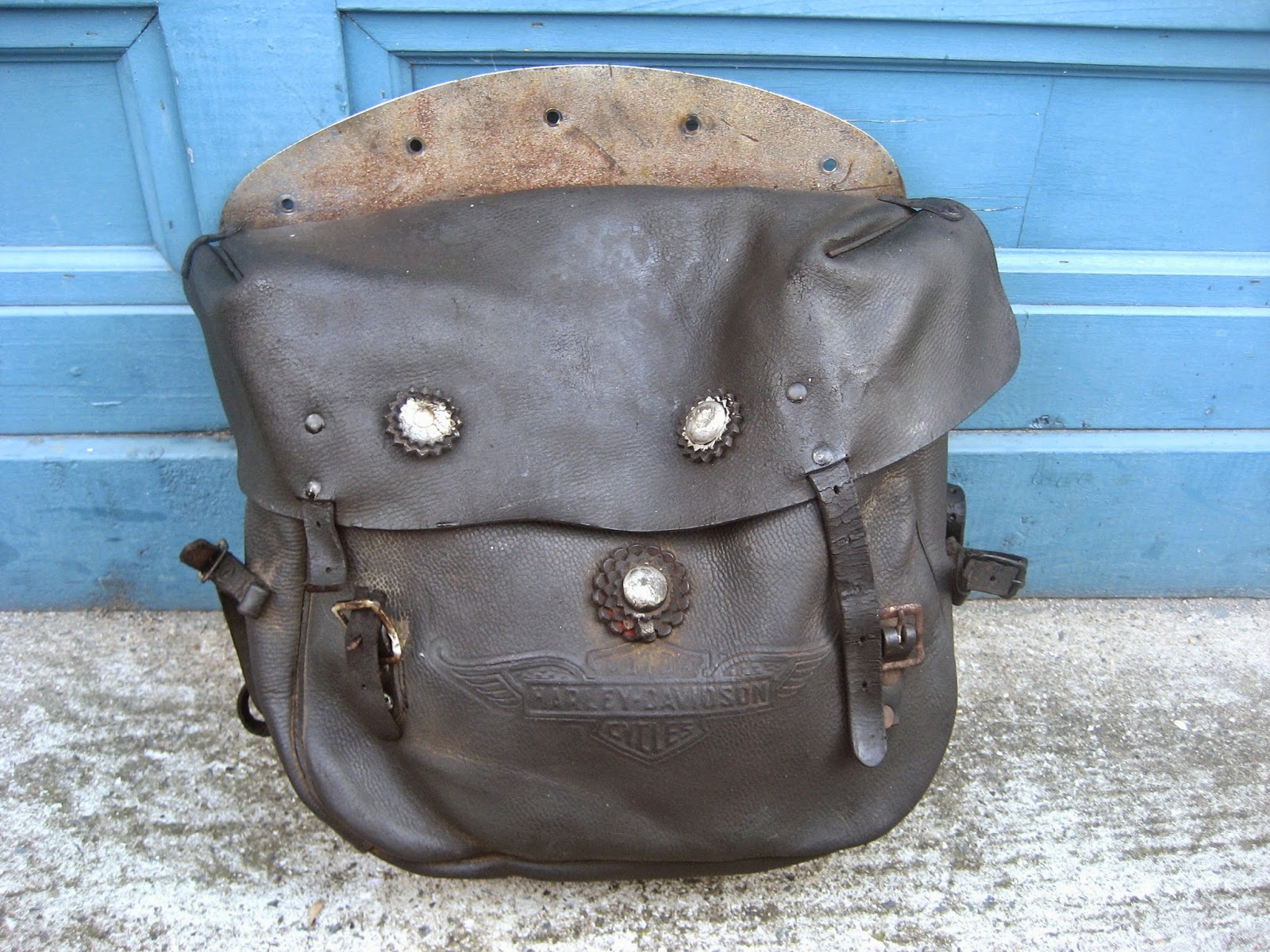 GORKY ゴーキー vintage harley saddlebags repair 9
