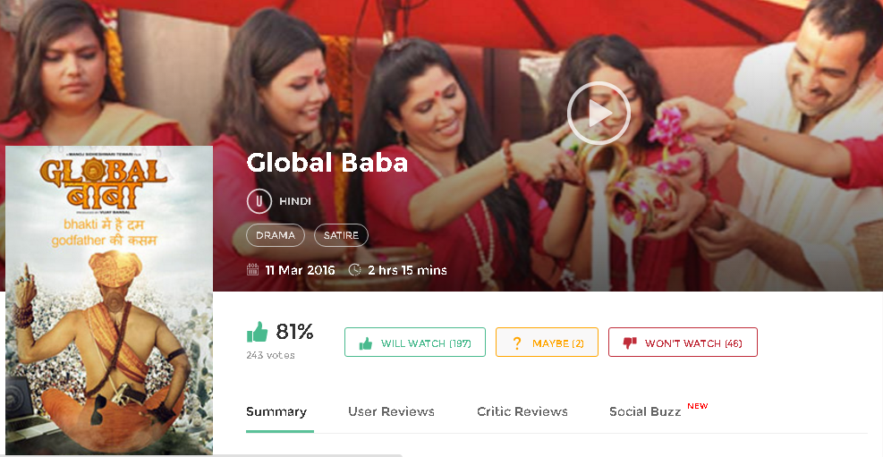 Global Baba Hindi Movie