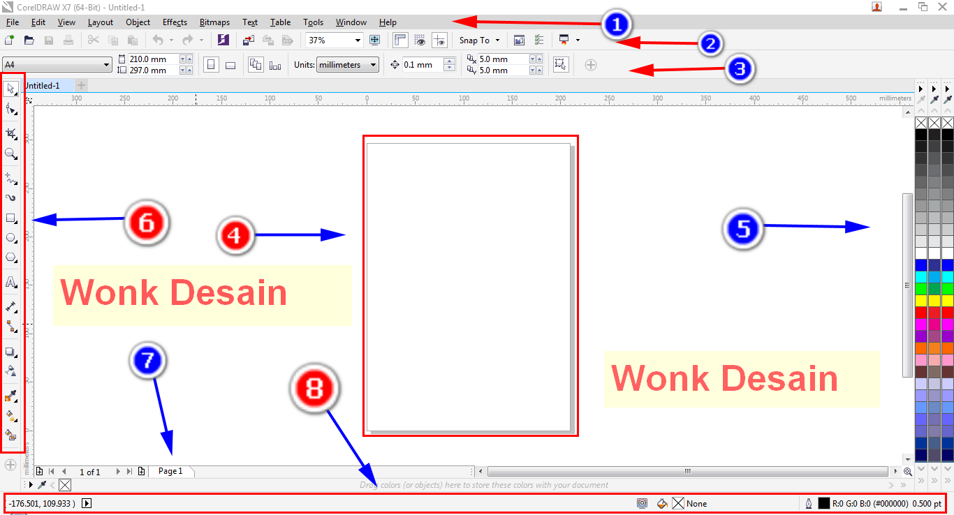 Coreldraw размер