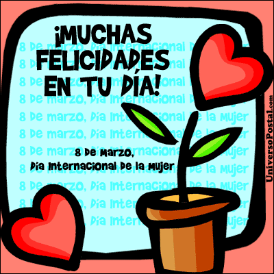 Resultado de imagen para gifs animados de feliz día internacional de la mujer