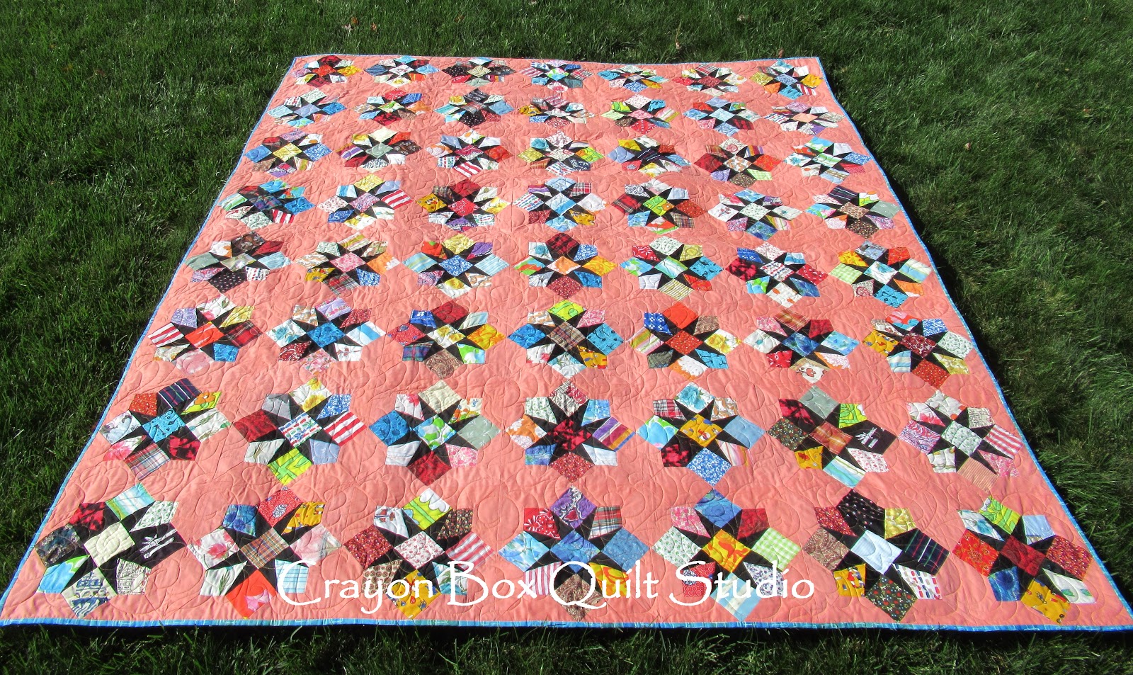 Crayon Box Quilt Studio Eiko's Peach Girl Quilt