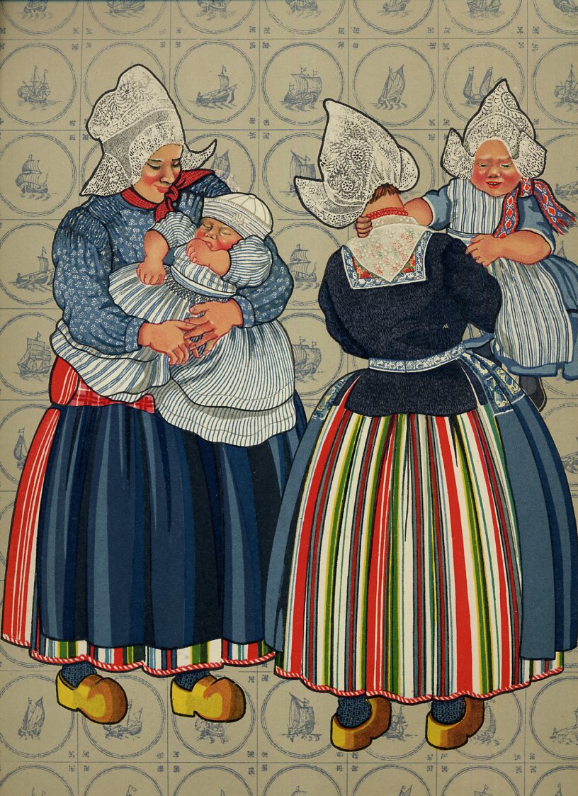 FolkCostume&Embroidery: Costume of Volendam, North Holland, The Netherlands