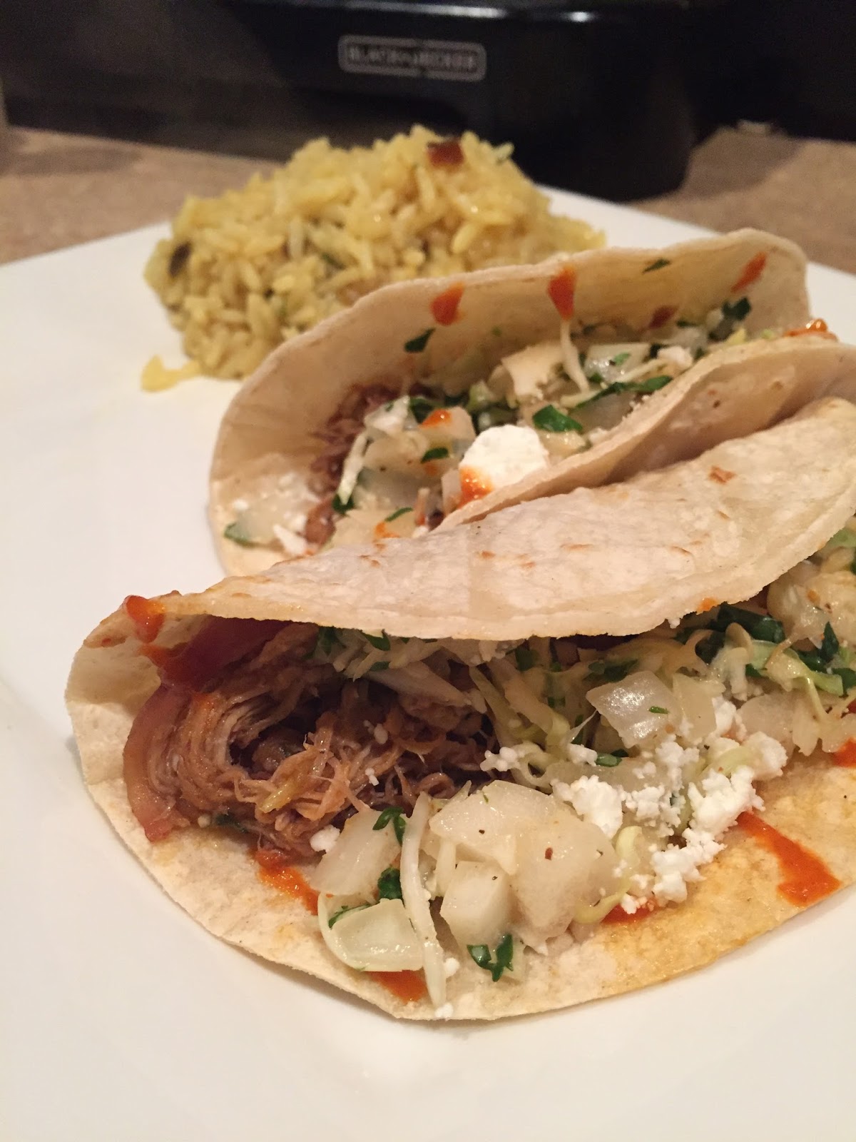 Spiced Rum & Coke Soaked Pulled Pork Tacos