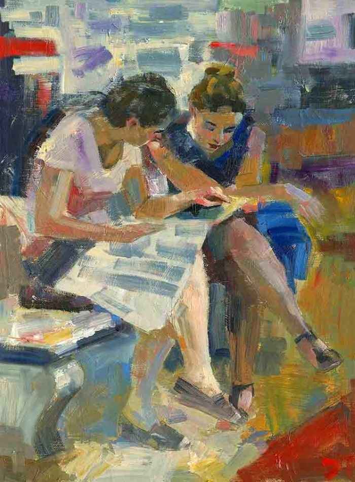 Женщина с книгой. Darren Thompson Женщина с книгой. Darren Thompson