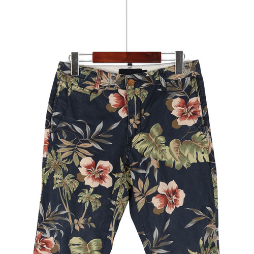 [Sultang] Navy Hawaiian Print Pants | KSTYLICK - Latest Korean Fashion ...