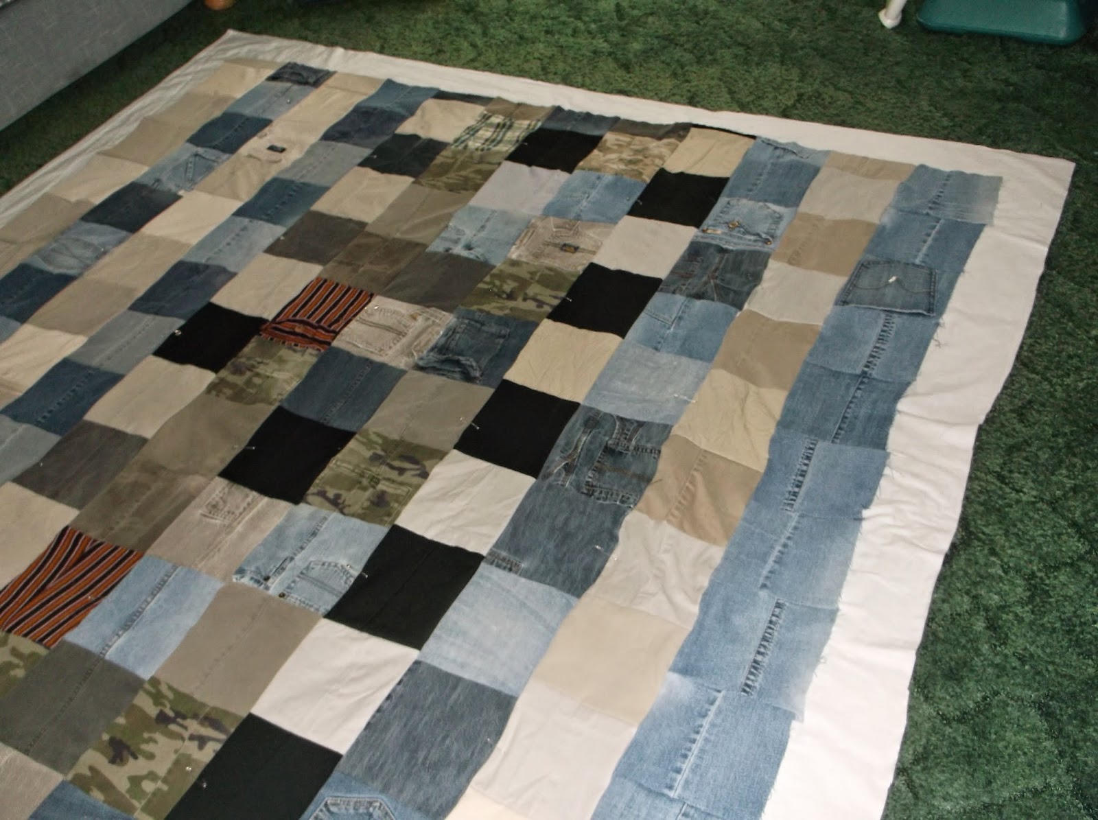 James & Sacha: How to Make a Jean Quilt (My Way)
