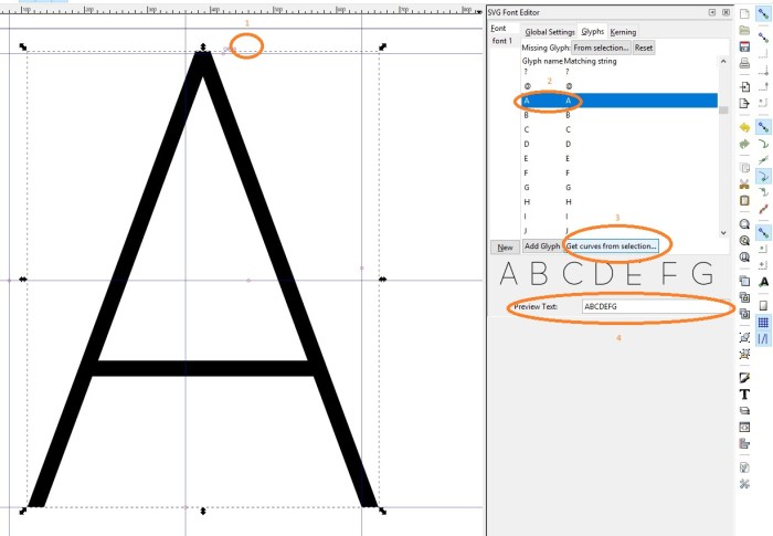 SVG Font Editor Inkscape Software - SVG Font Editor