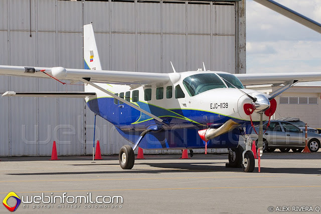 La Aviación del Ejército de Colombia cuenta con un nuevo Cessna Grand Caravan EX (EJC1139) que reemplazará un avión  de similares características siniestrado hace un año.